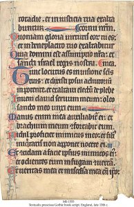 Prescissa Bible (England) | MS 1555