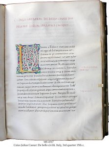 Caius Julius Caesar: de bello gallico | MS 4517 (1)