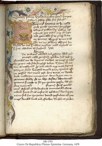 Cicero & Pliny | MS 1781