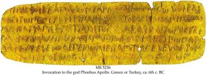 INVOCATION TO THE GOD PHOEBUS APOLLO | MS 5236