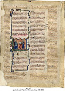 Iustinianus Digestum Novum | MS219