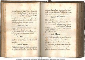 PORTOLAN FOR THE COMMANDER OF A GALLEY IN THE NAVY OF THE ORDER OF SAINT STEPHEN | MS 751