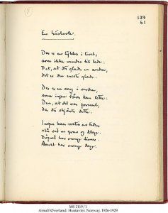 Signed Compilation of Overland Poems ! MS 2119/1
