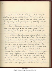 Sigrid Undset: Fattige Skaebner | MS 2115/1